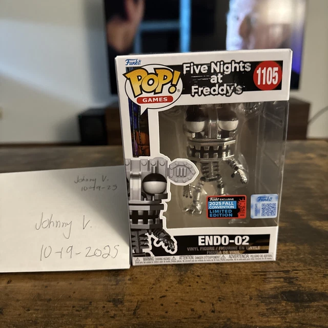 Funko Pop! Games Five Nights at Freddy's Endo-02 Figura de vinilo, 4 pulgadas, exclusiva de la convención de otoño 2025, #1105 Funko Pop! Games Five Nights at Freddy's Endo-02 Figura de vinilo, 4 pulgadas, exclusiva de la convención de otoño 2025, #1105