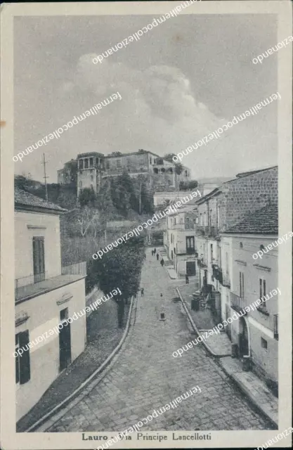 cg632 cartolina lauro via principe lancellotti provincia di avellino campania