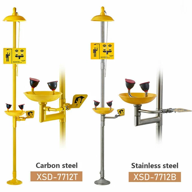 Emergency Eyewash Shower Station Eye Wash Eyewash Coating Combination 304 SS