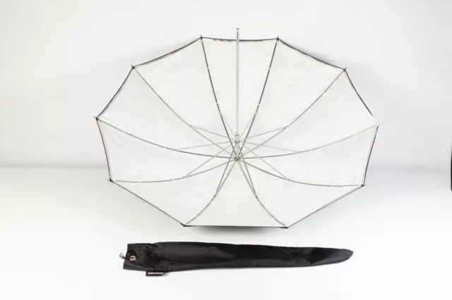 Bowens 36 Inch Silver/White Flash Brolly - Removable Cover - Excellent Condition