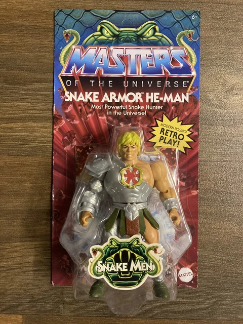 Masters of the Universe Origins Toy, Rise of Snake Men Man-at-Arms Snake Claw, Collectible Motu Figure with Accessory and Mini Comic