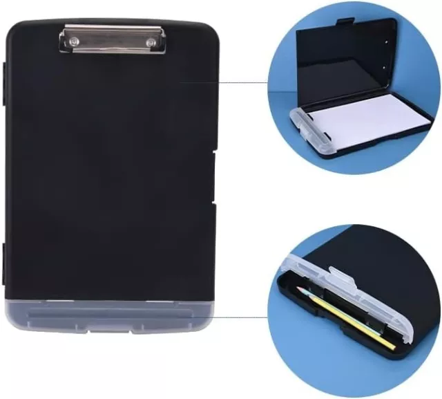 MKKENLEY A4 Slim Plastic Clipboard with Storage, Folder Nursing Clipboard