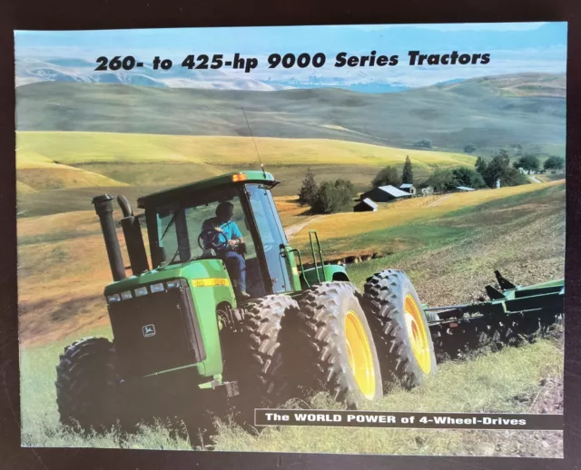 1990s John Deere Tractors Sales Brochure 9400 4wd  Advertising Catalog. Wall Art