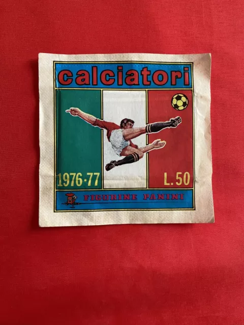 Rare Sealed Packet Bustina Sigillata Figurine Calciatori Panini 1976-77