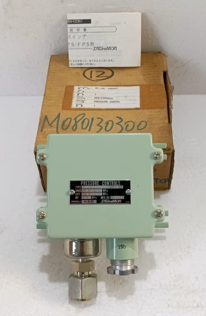 SAGINOMIYA SPS-K206WUQ PRESSOSTATO DI CONTROLLO 0.05-0.5 MPa NUOVO...