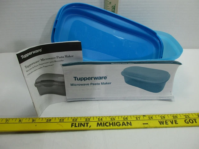 Tupperware Microwave Pasta Cooker Spaghetti Cooker Rhubarb/Royal Amethyst 8 Cup