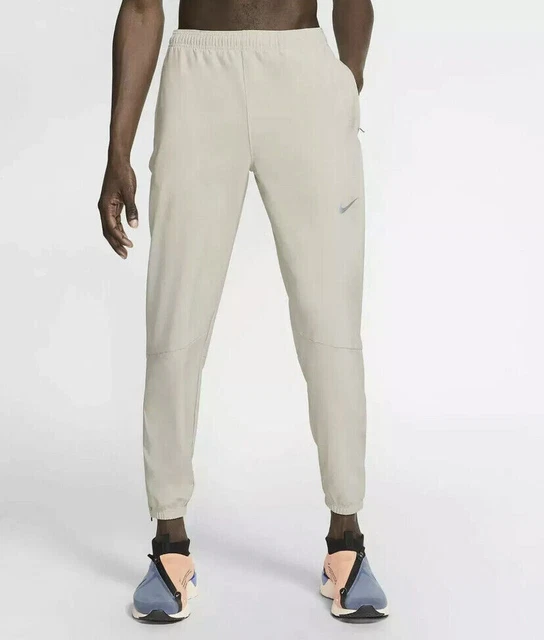 NIKE FLEX ESSENTIAL Woven Dri Fit Pants Beige Joggers New BV4833
