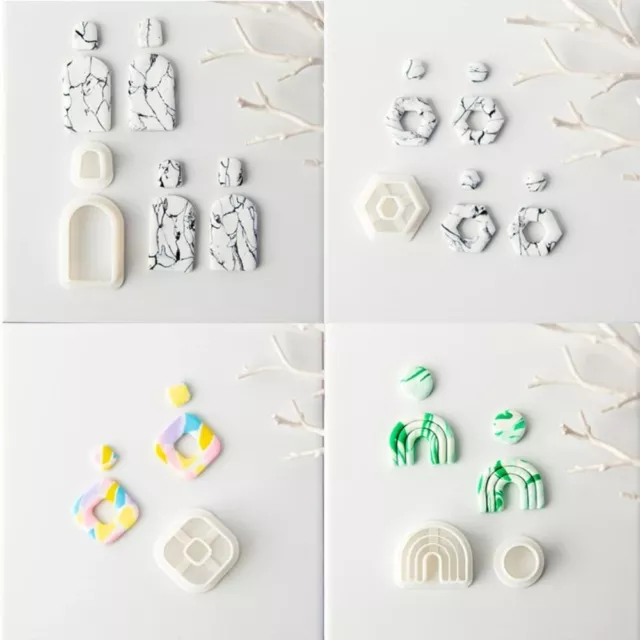 Soft Pottery Polymer Clay Mold  Earring Jewelry Pendant Making