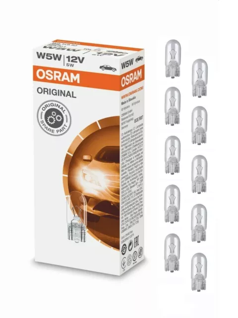 10x W5W Standlicht T10 5W Glassockel Osram Birne Original Lampen 2825 12V