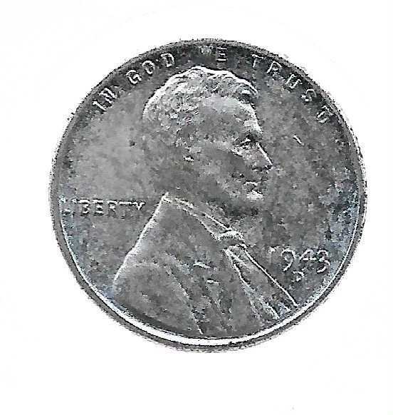1943 WWII Lincoln Wheat Steel Penny US Collection War Coin Special Wartime Issue