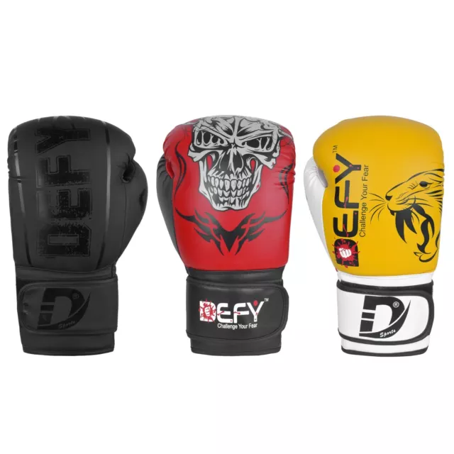 Leather boxing Gloves Training Sparring Muay Thai Punch MMA Fight UFC Gloves New