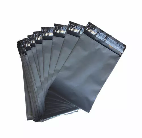 500 sacs 10 x 12 pouces gris fort plastique courrier poly affranchissement courrier auto-scellé