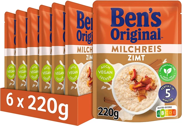 Ben'S Original Express Milchreis Zimt, 6 Packungen (6 X 220 G)