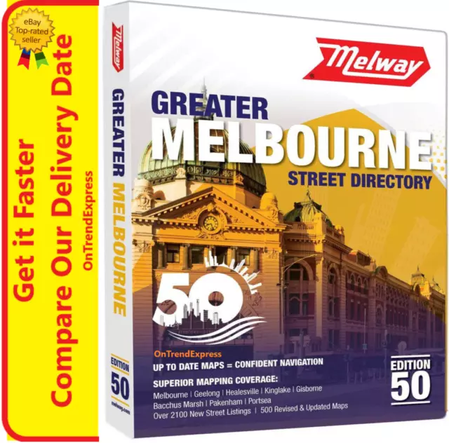 MELWAY 2024 Melbourne Street Directory Edition 50 NEW IN STOCK MELWAYS