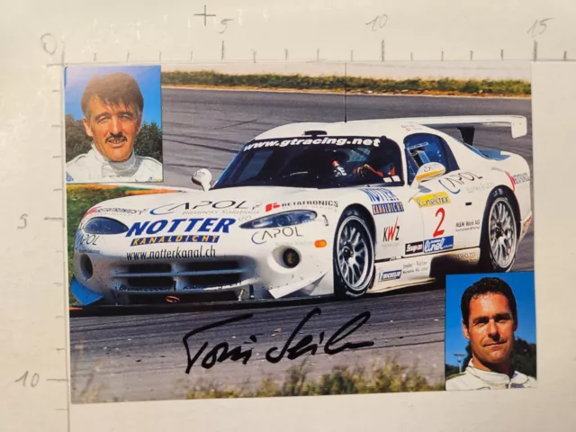 Toni Seiler Walter Brun Dodge Viper GTS  ADAC GT Autogrammkarte orgin sign!!