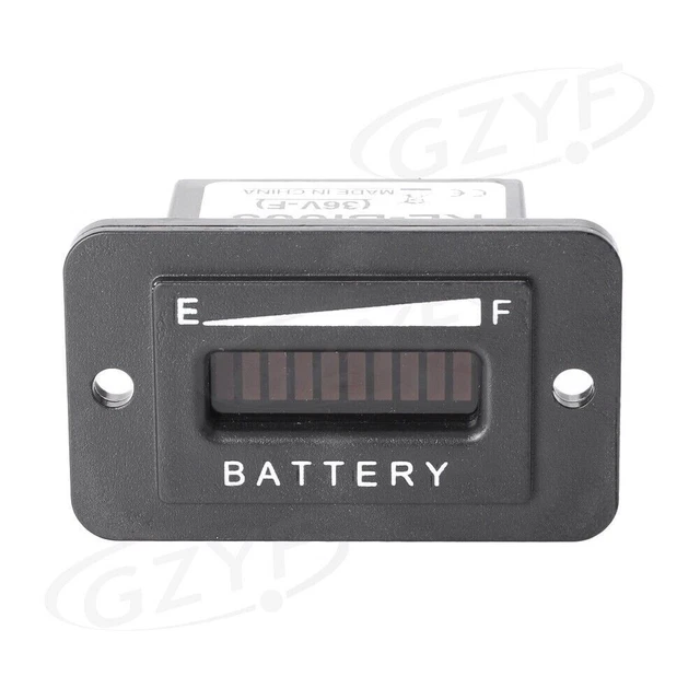 Indicatore digitale a batteria a batteria Indicatore carrello digitale Batteria calibro 36v 48v per carrelli golf(BI003-12/24V) Strumentazione