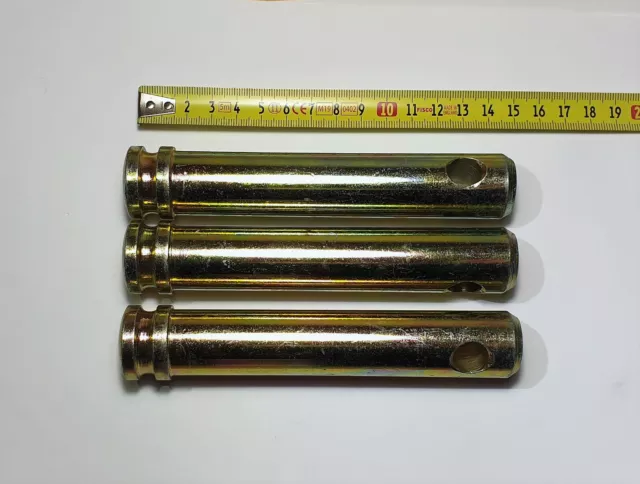 3x  Category 2 Top Link Pins - 25mm x 105mm | CAT 2 Tractor Lifting Pin