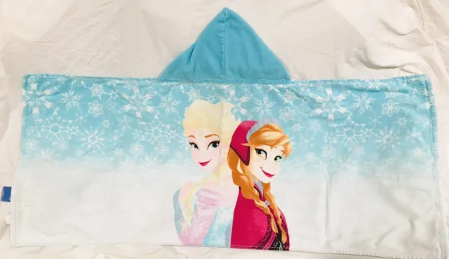 Couverture serviette de plage à capuche Disney Frozen Anna & Elsa fille taille unique 2