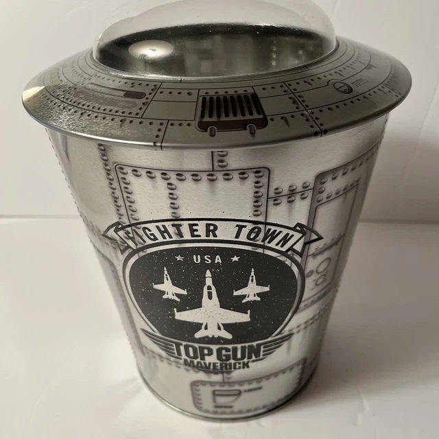 TOP GUN MAVERICK 2022 Jet Plane Popcorn Tin Bucket From AMC Theaters