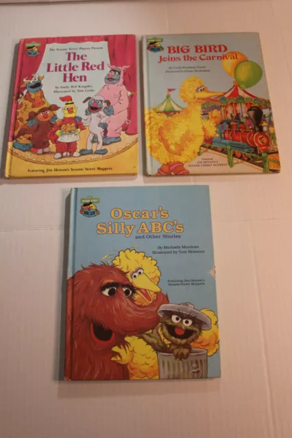 Lot of 3 Sesame Street Book Club Books The Little Red Hen, ...