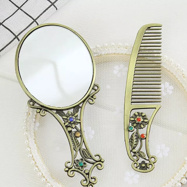 makeup mirror Vanity Set Comb Brush Mirror Makeup Mirror Vintage Mirror