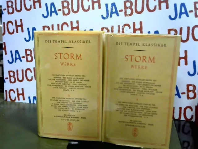Storm Werke. 2 Bände. Jenssen, Christian: