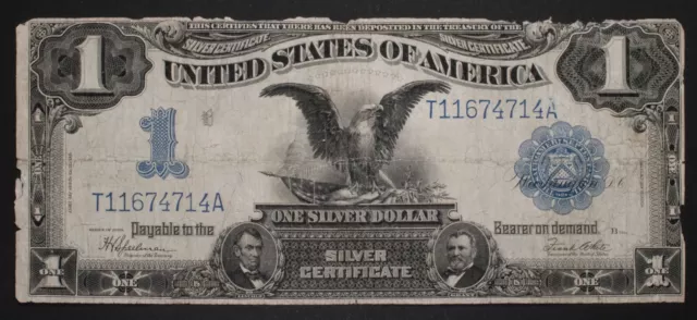 1899 $1 Black Eagle Silver Certificate FR 236 - Large Size Note