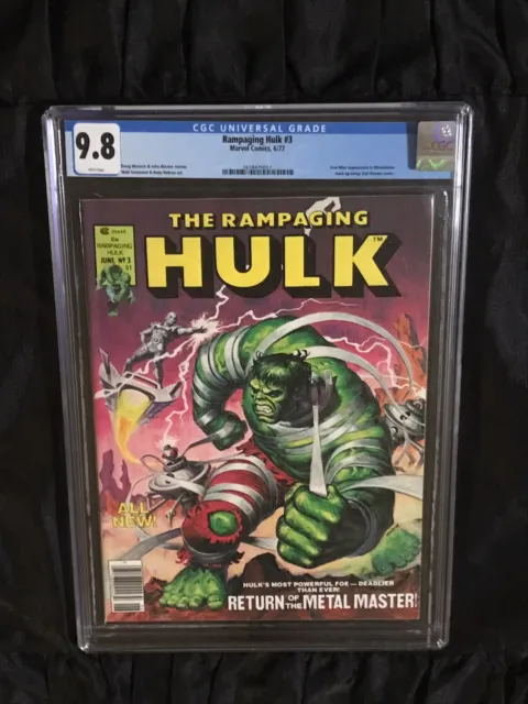 Marvel Comics 1977 Rampaging Hulk #3 CGC 9.8 NM/MT w/ White Pgs Earl Norem Cover