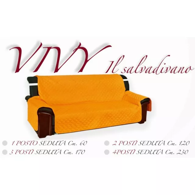 Couverture De Canapé Orange Salvadivano Vivy Matelassé Supérieure Lisse Orange