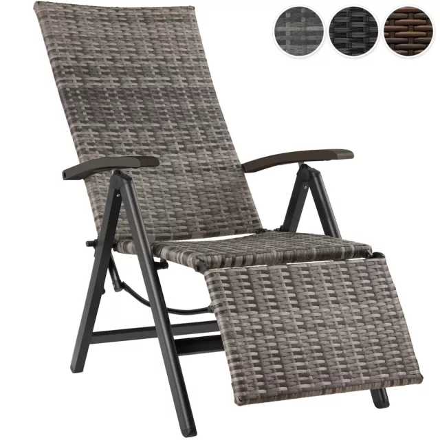 Aluminium Résine Tressée Meubles Jardin Tabouret pliant Chaise Longue Fauteuil