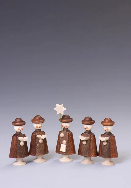 Decorazione Tavolo Figure Coro 5 Statue Natura Altezza Circa 5 CM Nuovo Chiesa