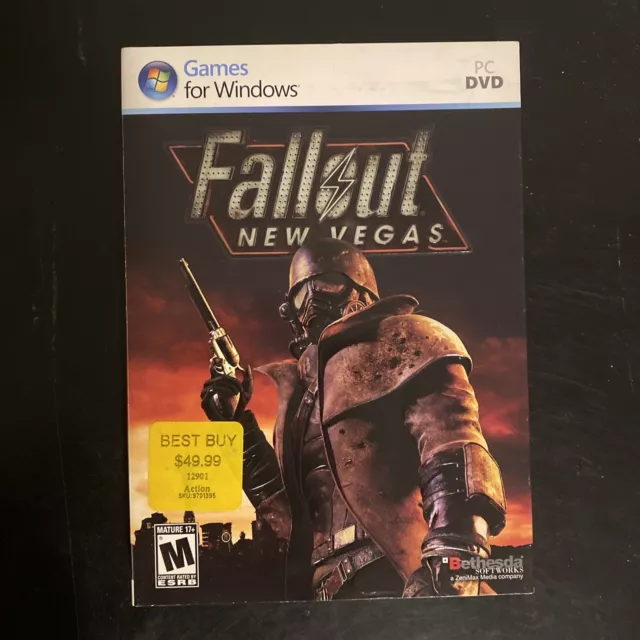 Fallout: New Vegas (2010) PC DVD Game Used Games for Windows Bethesda