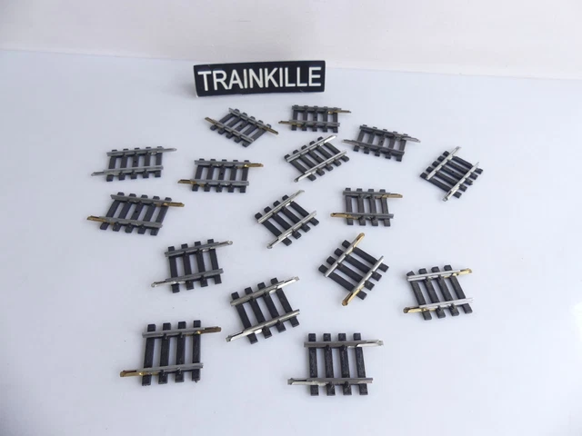 Rails Droits Pour Train électrique Jouef HO - 2 Rails Avec Contact, Modèle 4751 En Maillechort, Occasion