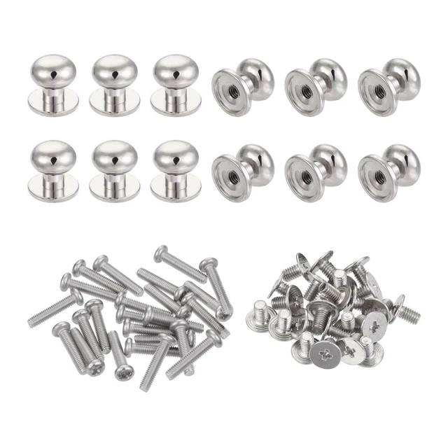 9mm Head Dia. Round Knobs Pull Handle, 24pcs Zinc Alloy Silver Tone