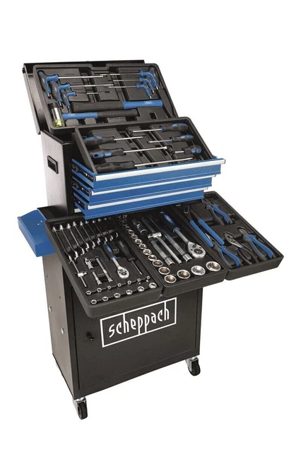 Vagón de taller Scheppach TW1200 incl. herramienta premium 70 piezas