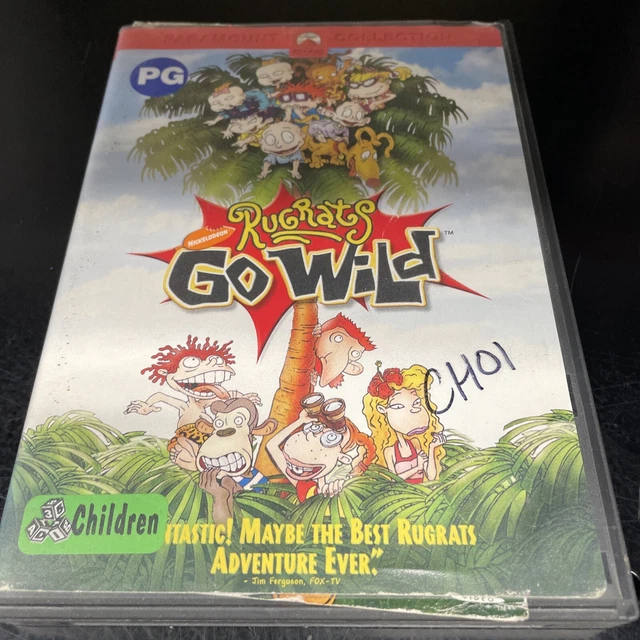 RUGRATS GO WILD VHS Nickelodeon 2003 Orange Clamshell & Tape ...