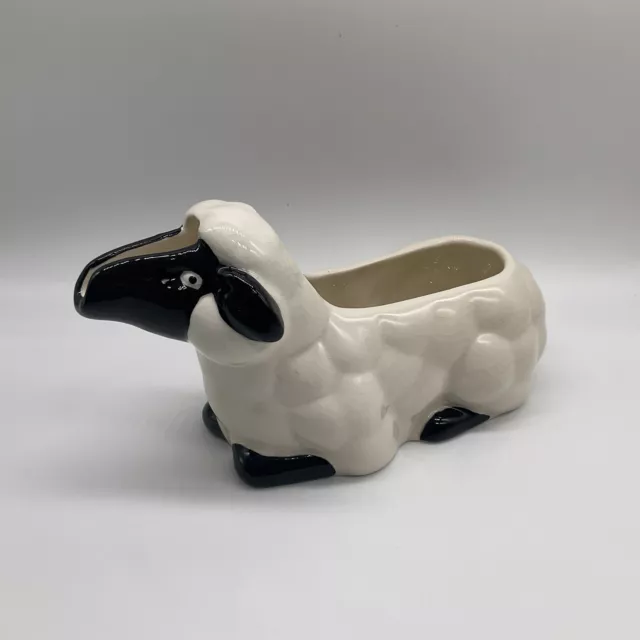 Vintage Unmarked Carlton Ware Novelty Ceramic Sheep Lamb Mint Sauce Gravy Boat