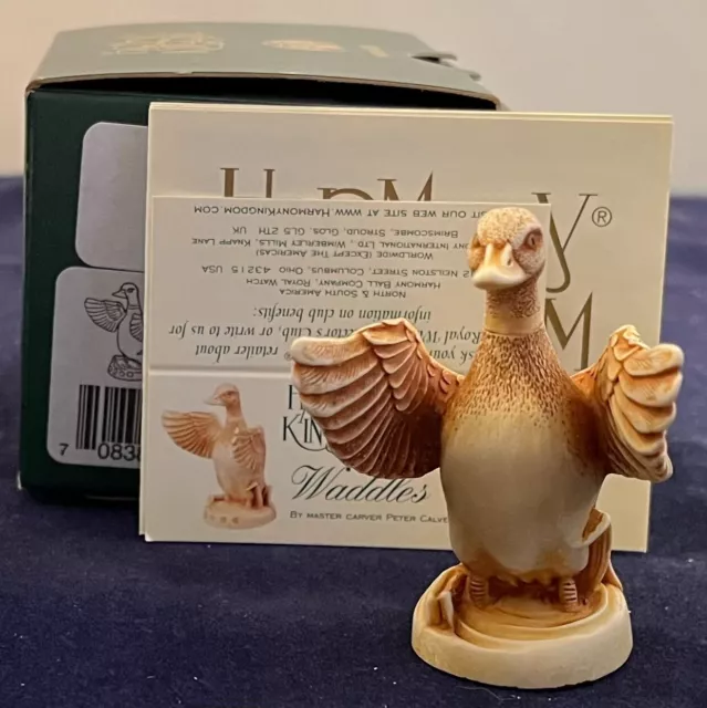 Harmony Kingdom~ Waddles Duck`~UK Made ~NetsUKe~NIB~Solid Figurine