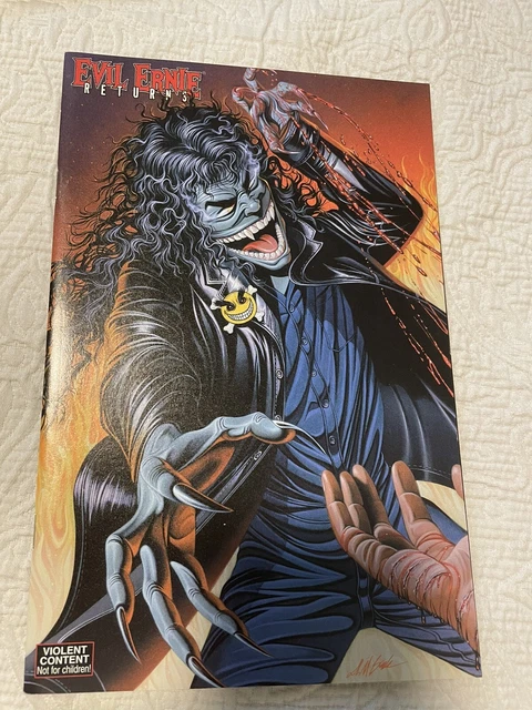 Evil Ernie Qty  4 Returns Variant Ltd To 1000, Reg, Chrome , Relentless NM