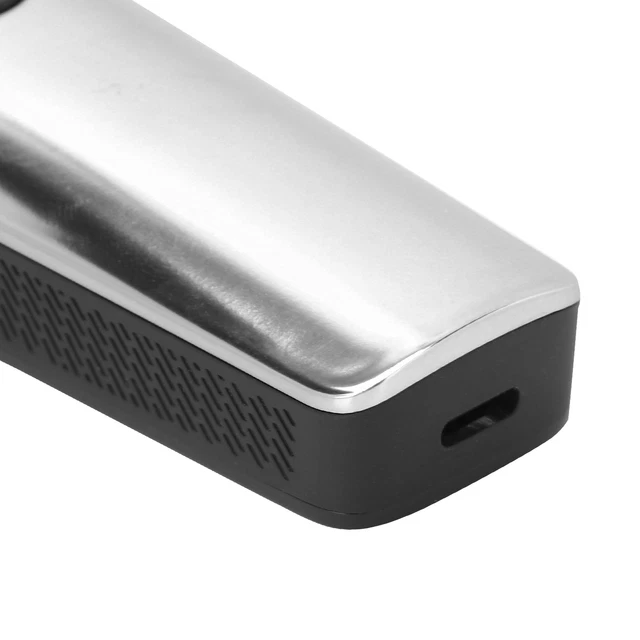 (Silver)Rechargeable Electric Hair Clipper Salon Household Hair Trimmer Cut GSA