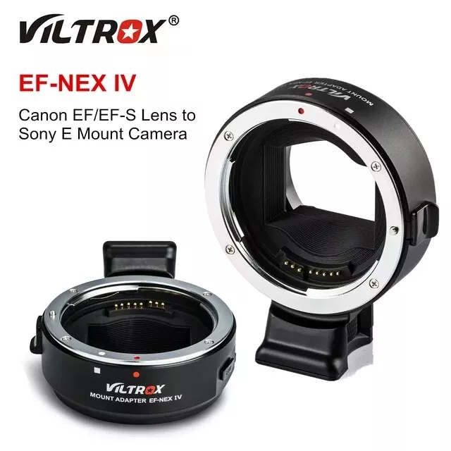 Viltrox EF-NEX IV Auto Focus Lens Adapter for Canon EOS EF/EF-S Lens for Sony E