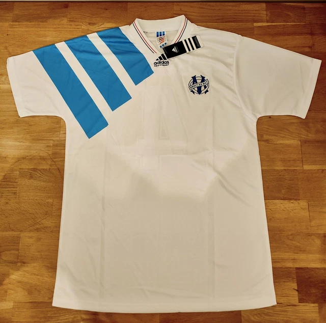 Maillot vintage Olympique Marseille OM 93 1993 anniv. 20 ans Adidas taille L