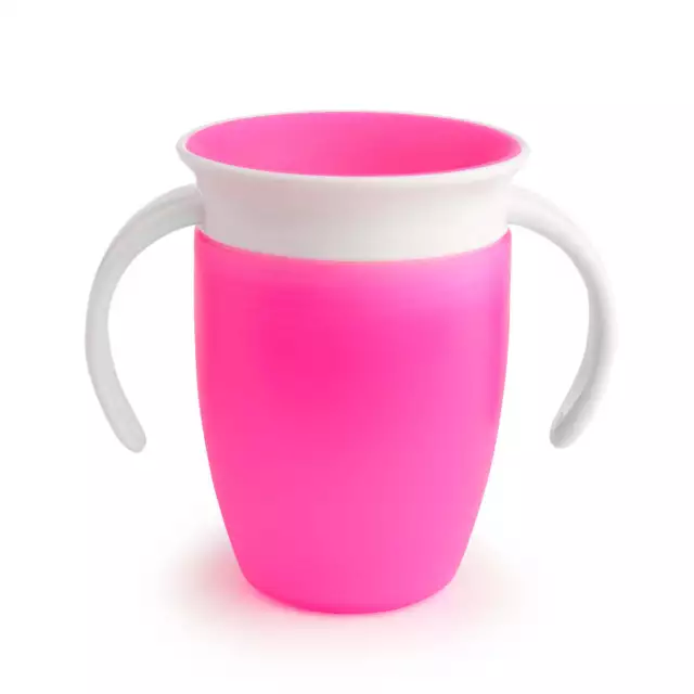 Munchkin 7oz Miracle 360o Trainer Cup With Spoutless Design - Pink