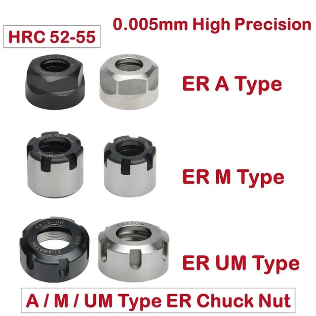Haute Précision Collet Er 11/16/ 20/25/32/40 A/M / Um Serrage Boulon Usinage