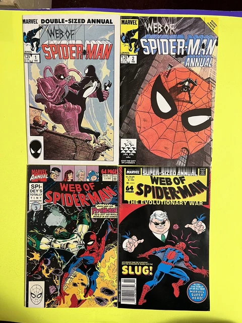 Web of Spider-Man #1, 2, 4, 6 Annual Psycho Man  VF/NM 👀🔥