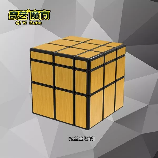 QiYi Mirror 3x3 Cube - gold Zauberwürfel Speedcube Magic Cube Magischer Würfel