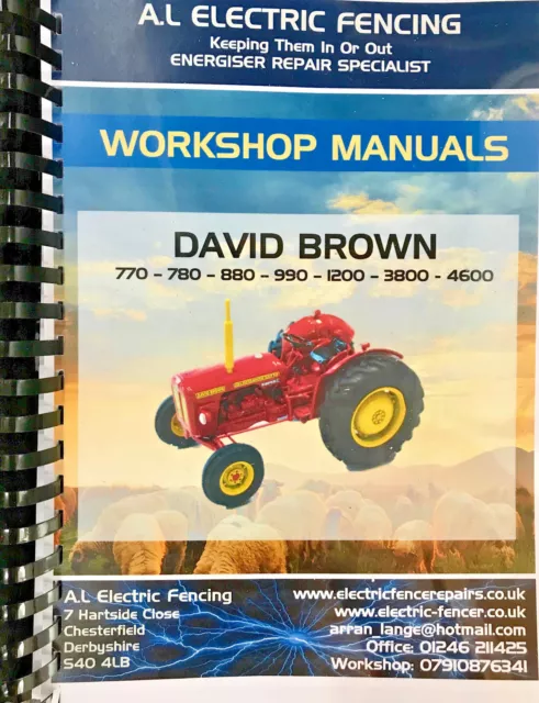 David Brown Workshop Manual - 770,780,880,990,1200,3800 - FREE DELIVERY