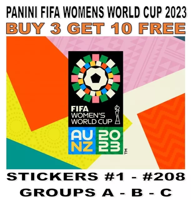 PANINI FIFA WOMENS World Cup 2023 Sticker Collection 1 208 Groups A