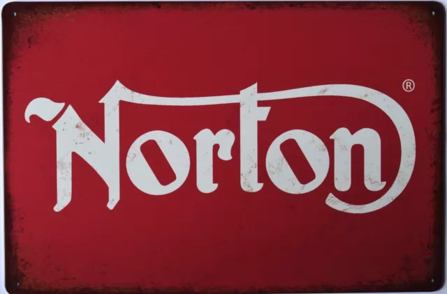 Norton Motorcycle Metal Garage Sign Wall Plaque Vintage Sign Man Cave A4 Sign