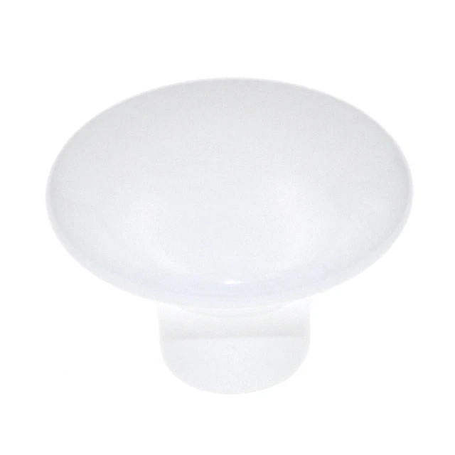 Amerock BP70636-30 White 1 7/16" Round Mushroom Ceramic Cabinet Knob Pulls